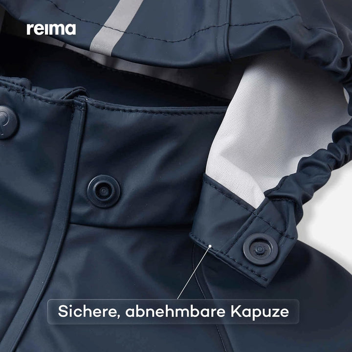 Reima Lampi Regenjacke Kinder Wasserdicht - Reissverschluss vorne Jacken für Jungen, Mädchen, Abnehm
