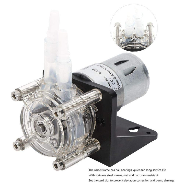 Schlauchpumpe, 500 ml/min Grossem Durchfluss Schlauchpumpe aus Edelstahl 304 mit transparentem