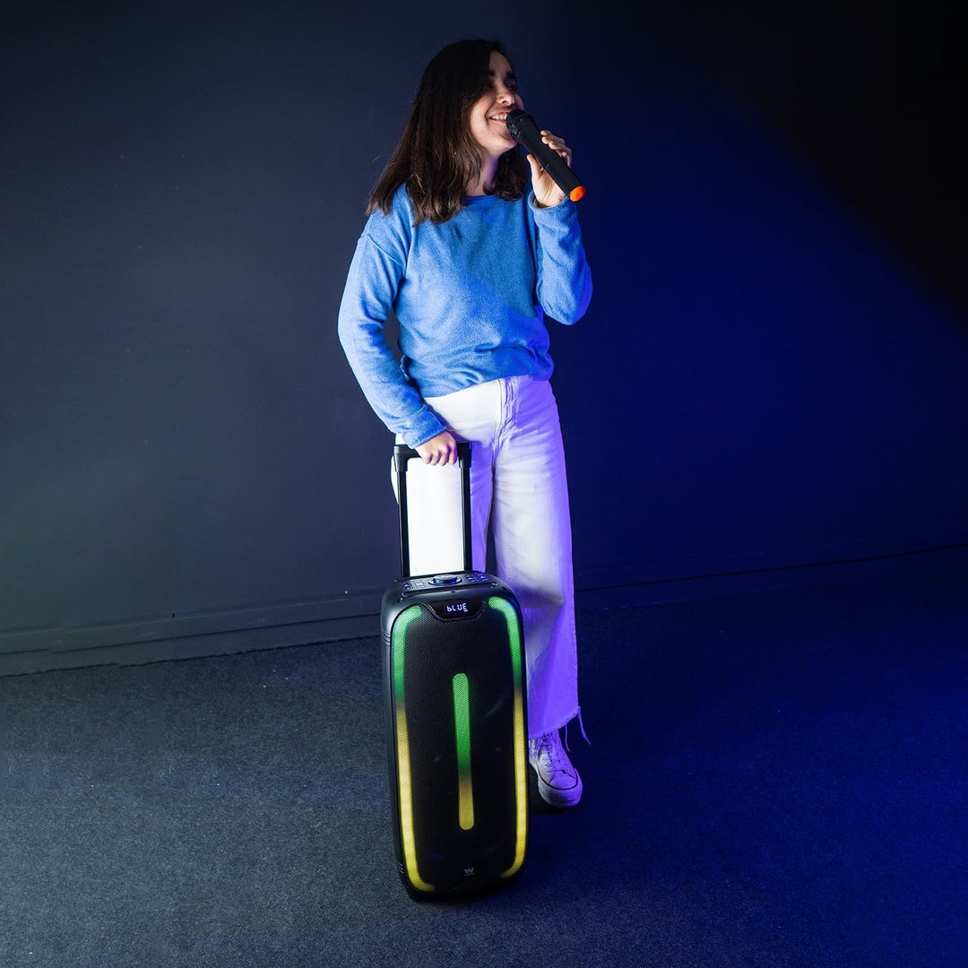 Woxter Rock'n'Roller ST - Trolley -Lautsprecher mit Karaoke -Funktion, 100W, LED, WOXTER ROCK'N'ROLL