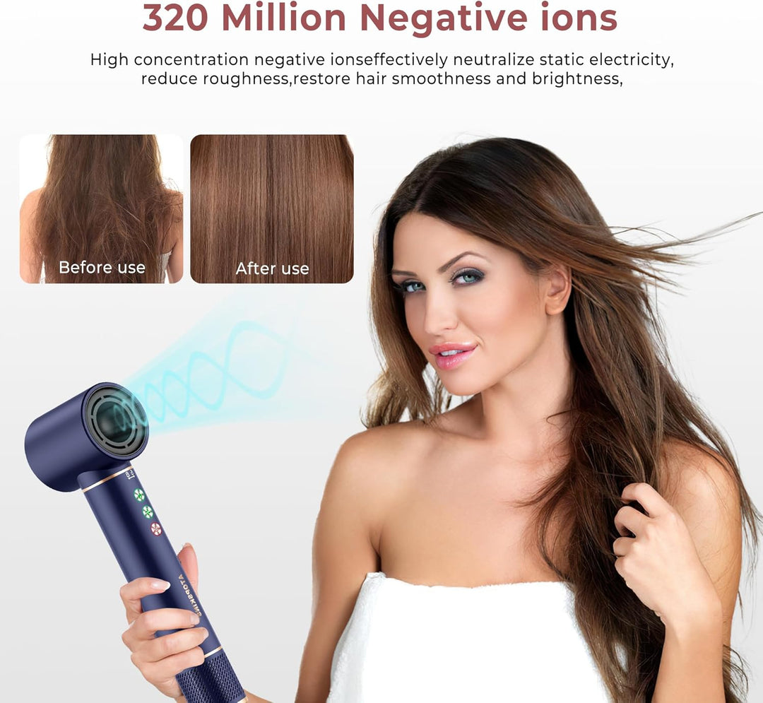 Atopskins Air Styler 7 in 1 Hair Styler set, 110000 U/Min Haartrockner High Speed Föhn Mit Diffusor,