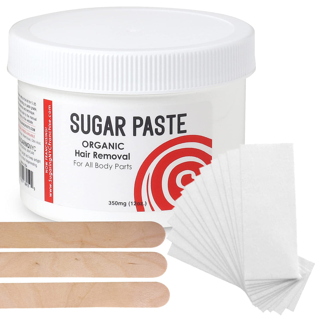 Hair Removal Paste at Home Kit - (Strips, Applicator Sticks) Large350g (12oz.) by Sugaring