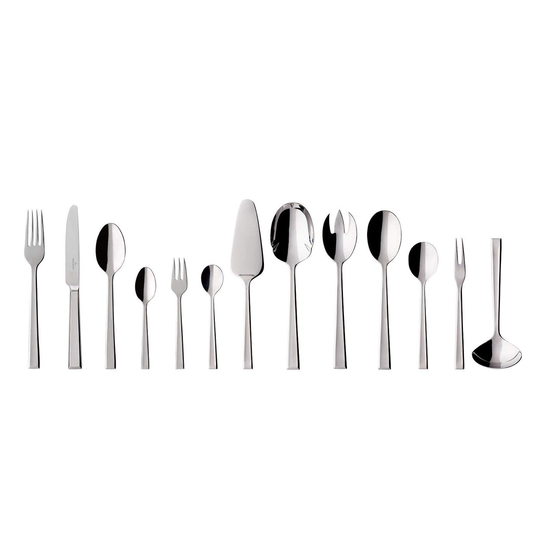 Villeroy & Boch Victor Tafelbesteck/pflegeleichtes Besteck Set aus poliertem, rostfreiem Edelstahl/g
