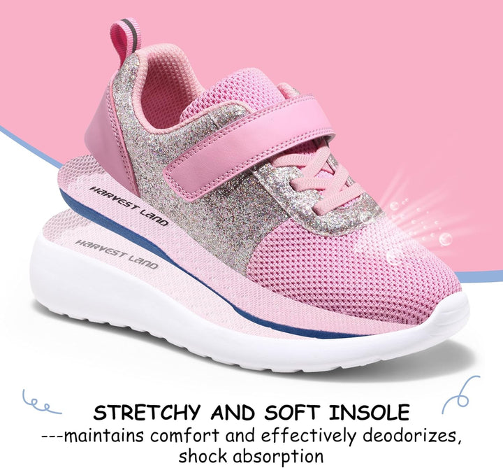 Mädchen Schuhe Kinder Turnschuhe Glitzer Sportschuhe Laufschuhe Hallenschuhe Sneakers Klettverschlus