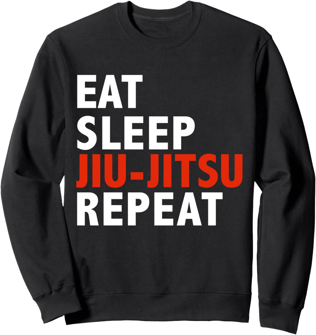 Eat Sleep Jiu-Jitsu Lustiges brasilianisches Jiu Sweatshirt