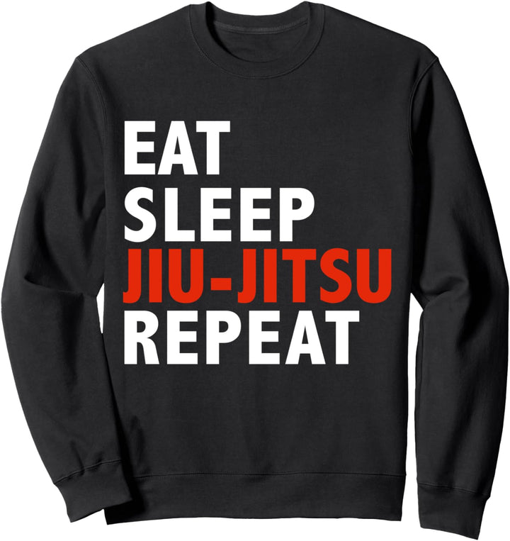 Eat Sleep Jiu-Jitsu Lustiges brasilianisches Jiu Sweatshirt