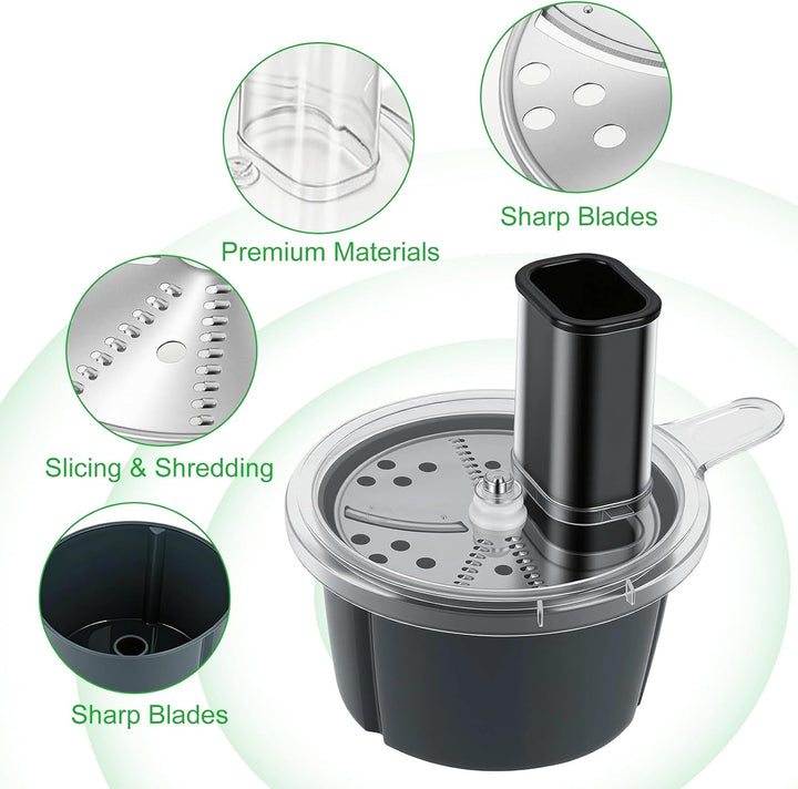 Gemüseschneider, Multifunktionaler Gemüseschneider für Thermomix TM5 & TM6, Gemüseschneider Spiralsc