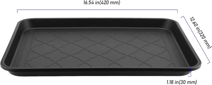 3 Stück Schuhabtropfschalen, 42 x 32 cm Bodenschoner, grosse Schuhmattenablagen, Schuhablage aus Kun