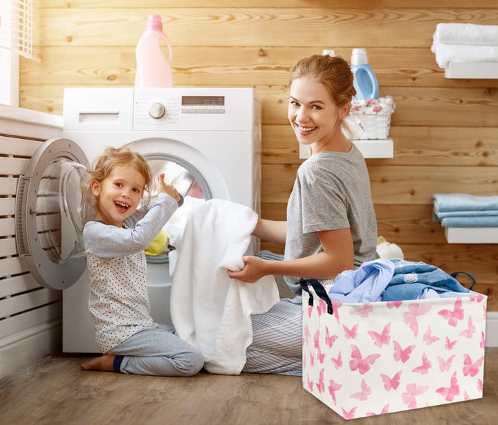 Rechteckiger Schmetterlingskorb für Kinder, Baby-Aufbewahrungskorb, niedlicher Spielzeug-Aufbewahrun