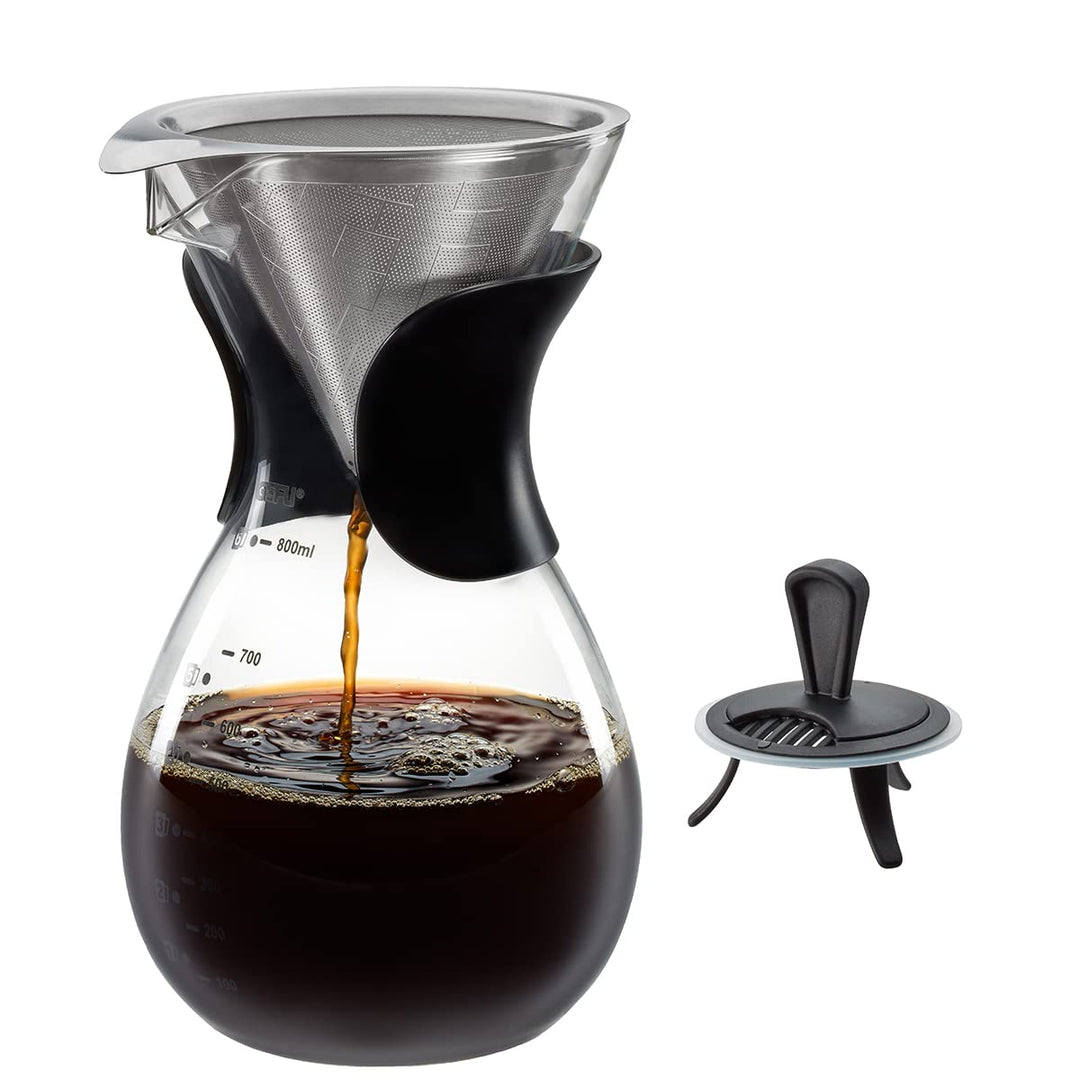 Gefu Butio Kaffeebereiter Silber/Transparent 800 ml