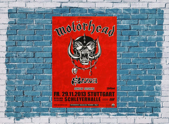 Motörhead - End of Time, Stuttgart 2013 » Konzertplakat/Premium Poster | Live Konzert Veranstaltung