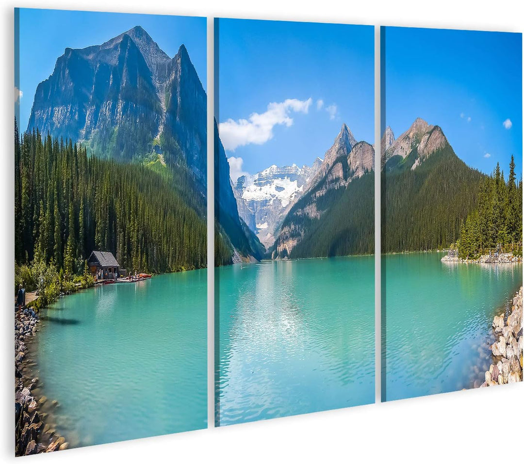 islandburner Bild auf Leinwand See Louise Mountain In Banff National Park Alberta Kanada Schöner Pan