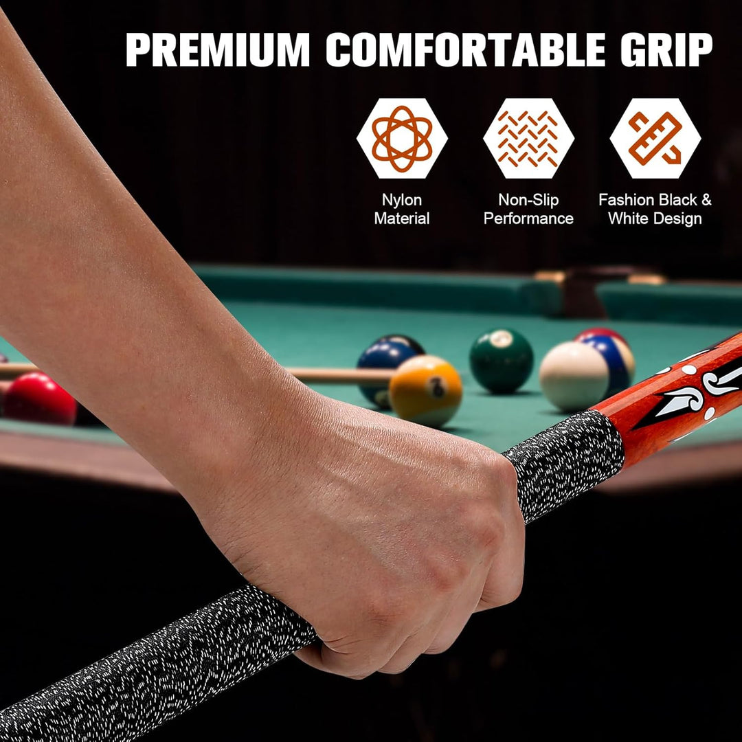 Billard Queue, 58 Zoll Maple Pool Queue Stick 13mm Spitzen für Professionelle Billardspieler, 18 19