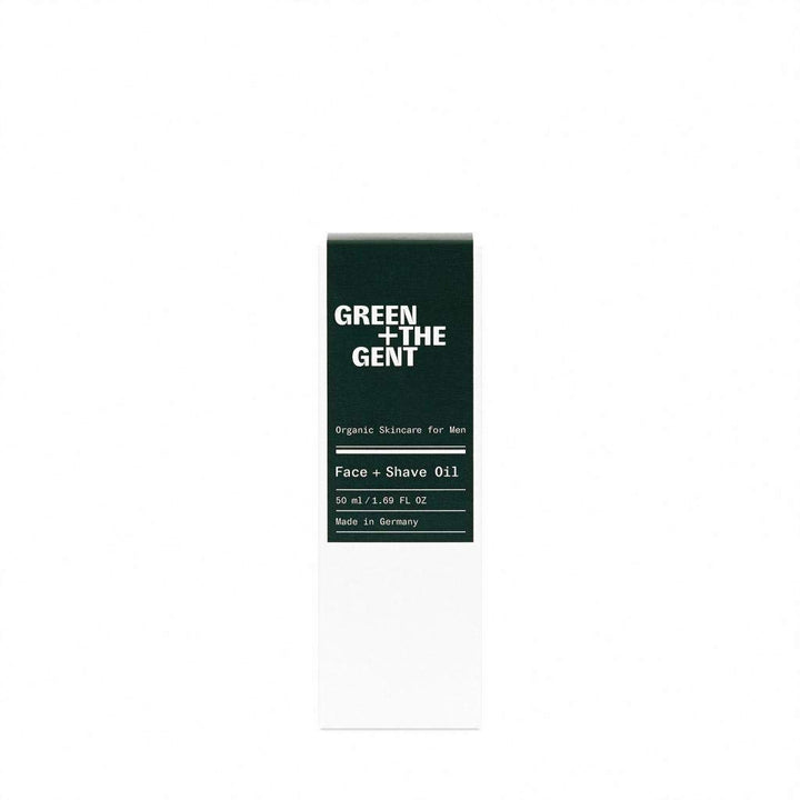 GREEN + THE GENT | Face + Shave Oil | Gesichtsöl, Rasieröl und Bartöl für Männer | Versorgt mit wert