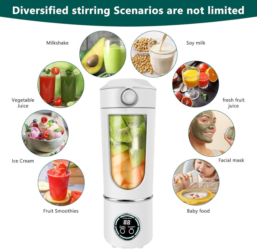 Tragbarer Mixer 700ml Smoothie Maker, Mini Smoothie Mixer Standmixer Smoothie-Maker To Go Portable B