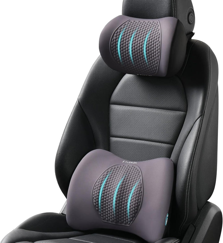 FLORICH Auto Sitzkissen und Lendenkissen Memory Foam Schreibtischstuhl Kissen Ergonomisches Sitzkiss