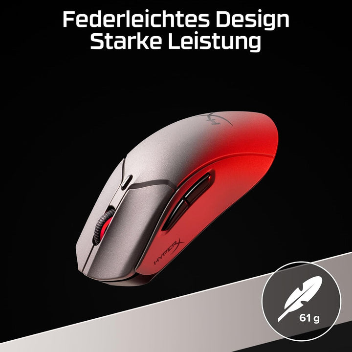 HyperX Pulsefire Haste 2 Pro – 4K Wireless-Gaming-Maus, Ultrapräzises Tracking, Optische HyperX Swit