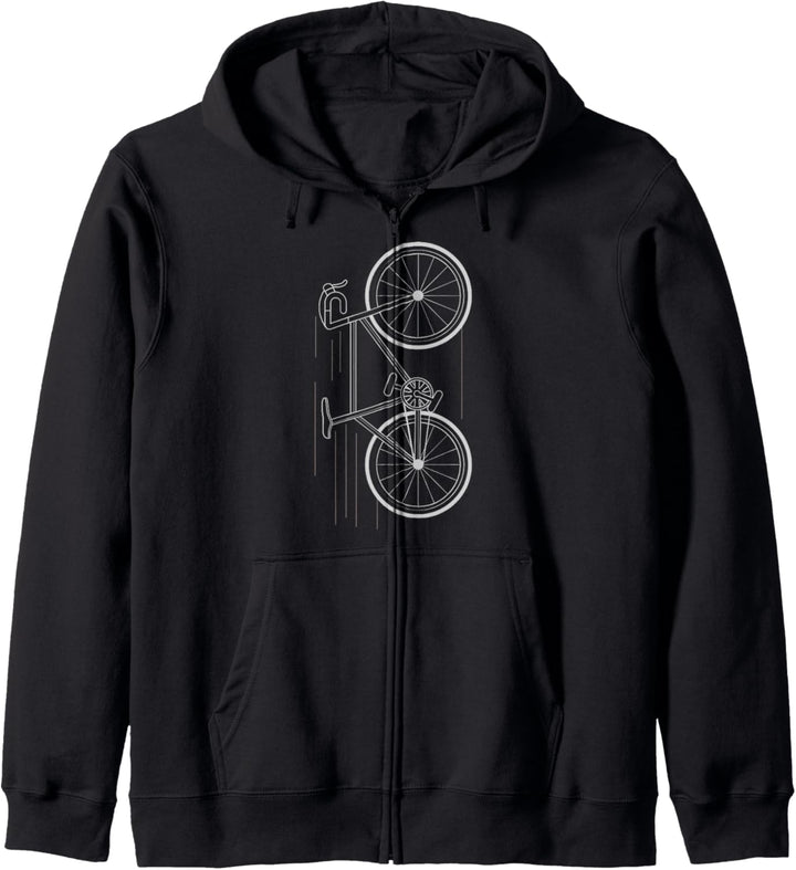 Rennrad Illustration - Fahrradfahrer Fahrradmotiv - Fahrrad Kapuzenjacke