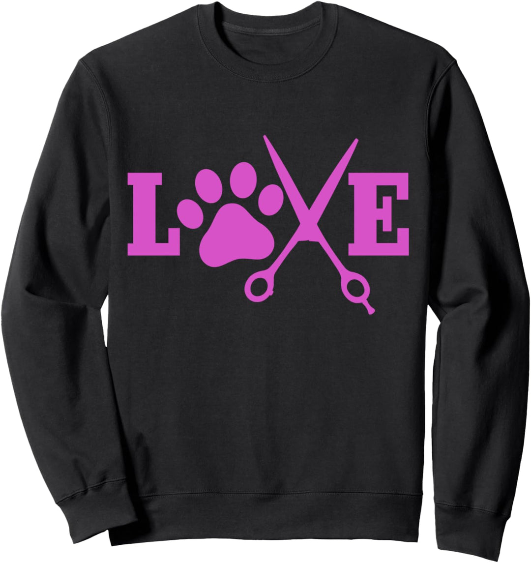 Hundefriseur LOVE Hund Friseur Sweatshirt