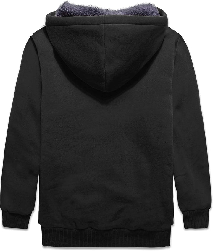 LLdress Fleecejacke Jungen Kapuzenpullover Mit Zipper Kinder Hoodie JungnsWarm Kapuzenjacke Causal W