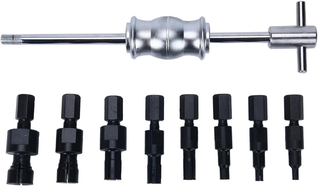 FreeTec 9-TLG Radlager Abzieher Set Blind Kugellager Abzieher Entferner Schiebehammer Innenbausatz 8