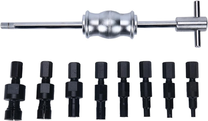 FreeTec 9-TLG Radlager Abzieher Set Blind Kugellager Abzieher Entferner Schiebehammer Innenbausatz 8