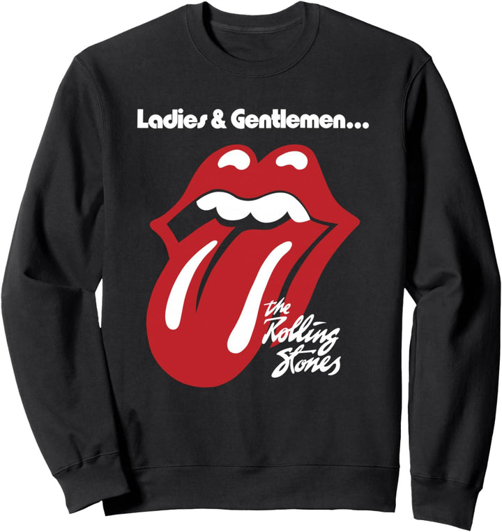 Offizielles Rolling Stones Damen & Herren Schwarz Sweatshirt