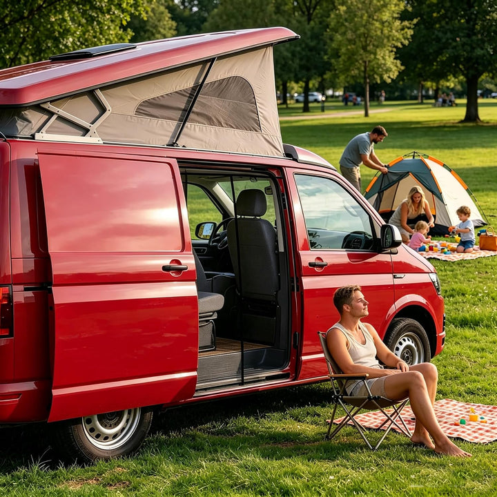 Moskitonetz Magnetisch Kompatibel VW T5 T6 für Schiebetür,Insektennetz &amp; Fliegengitter mit Schattenn