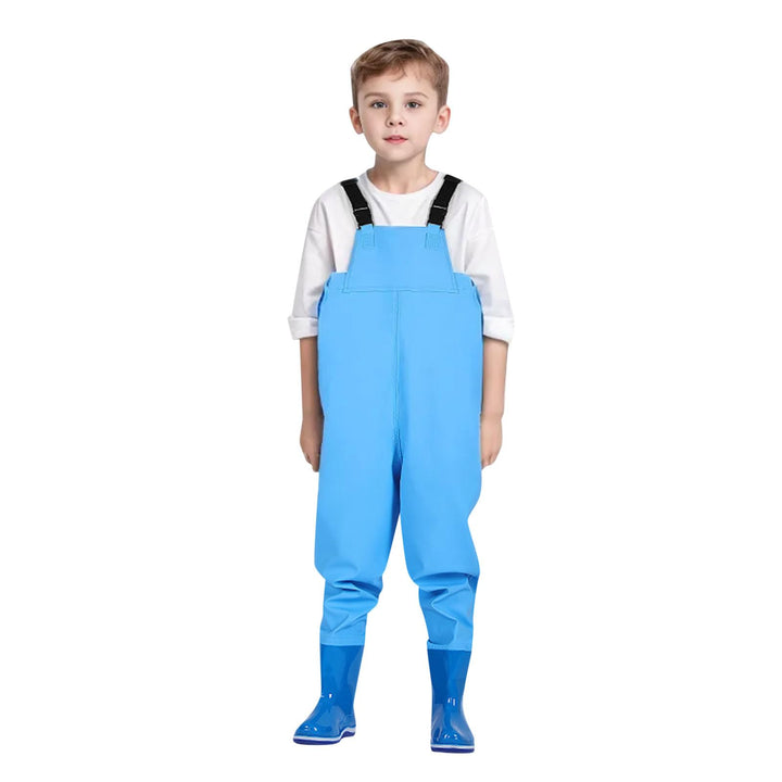 Wathose Kinder Wasserdicht mit Stiefel Kinderwathose Matschhose Jungen Anglerhose mit Stiefel Mädche
