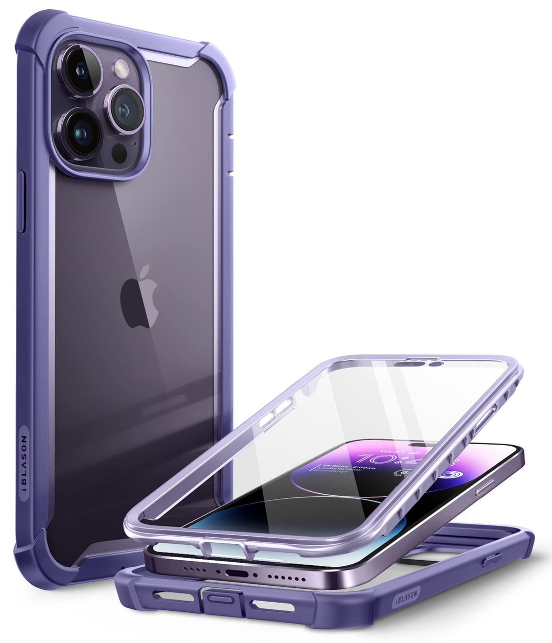 i-Blason Ares Series für iPhone 14 Pro 6,1 Zoll (2022 Release), zweilagige, robuste, transparente Bu