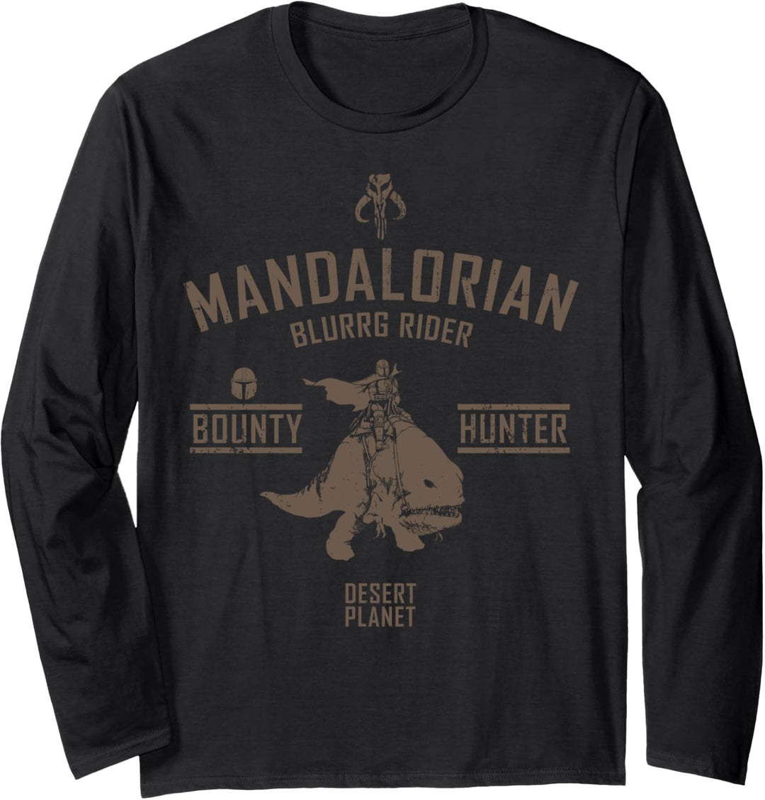 Star Wars The Mandalorian Blurrg Rider Langarmshirt