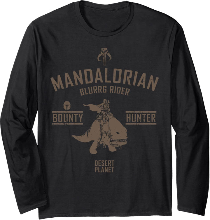 Star Wars The Mandalorian Blurrg Rider Langarmshirt