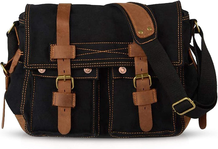 VARLIVOO Umhängetasche für Herren Schultertaschen 14" Zoll Laptoptaschen Messenger Bags Kuriertasche