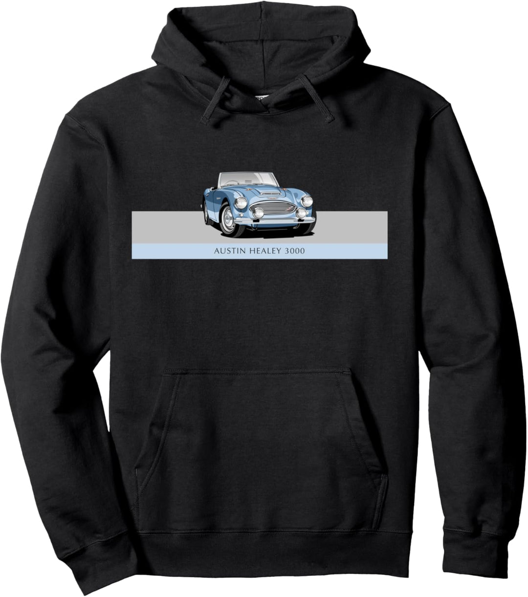 Classic British Austin Healey 3000 Sportwagen Pullover Hoodie