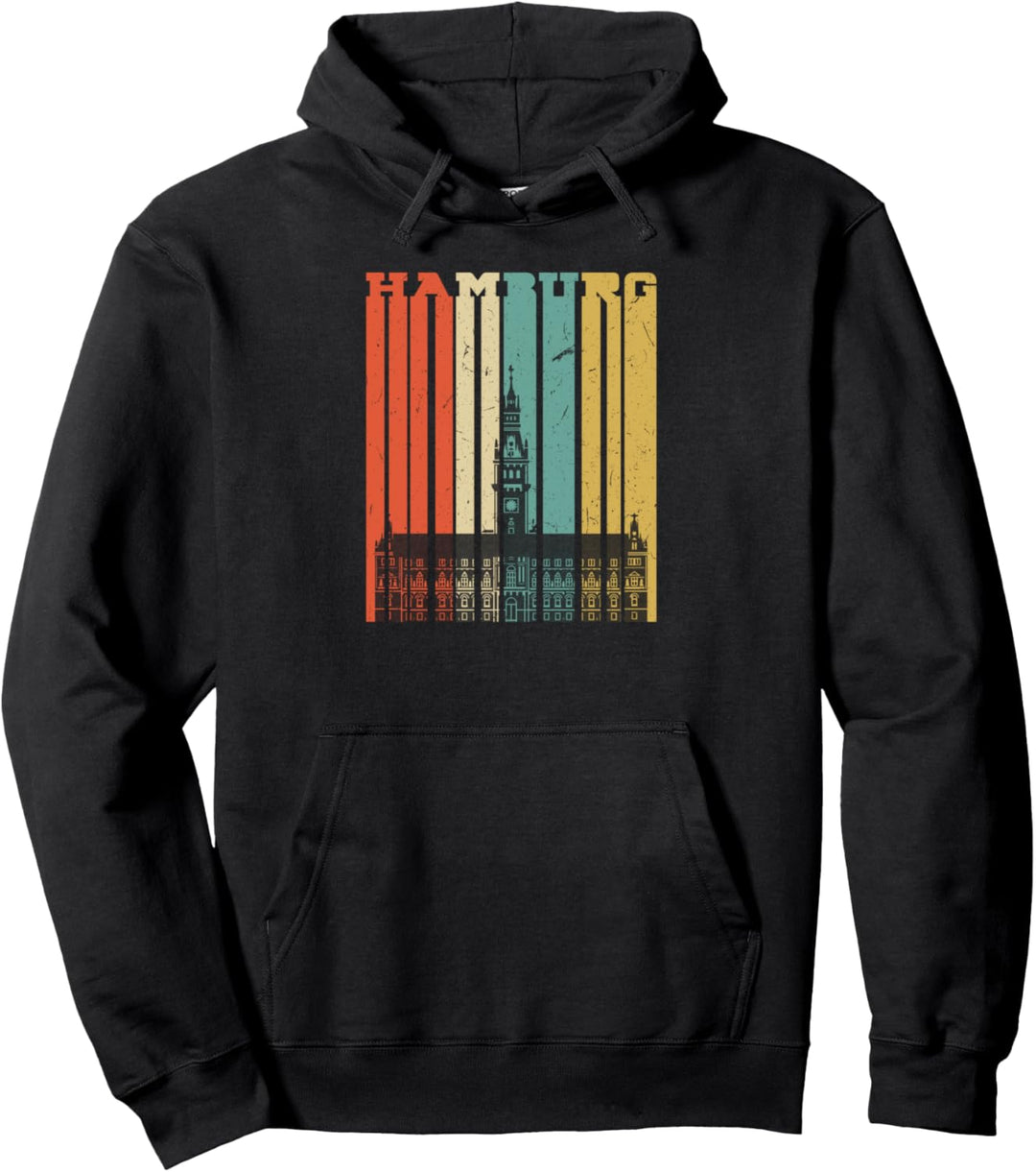 Retro Vintage Passend Hamburg Pullover Hoodie