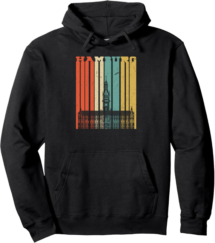 Retro Vintage Passend Hamburg Pullover Hoodie