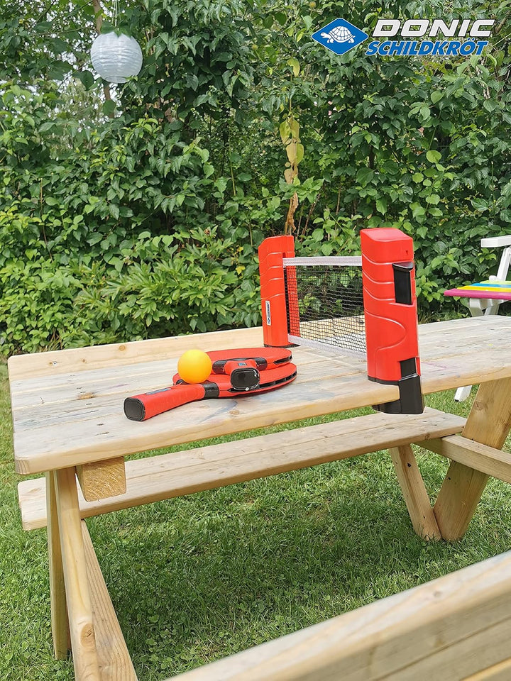Donic-Schildkröt Tischtennisset Outdoor mit Netz Einheitsgrösse, Einheitsgrösse