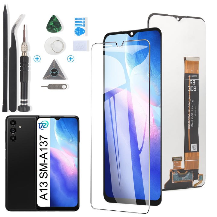 RongZy Kompatibel mit Samsung Galaxy A13 4G SM-A137F SM-A135 Ersatz Bildschirm LCD Display und Touch