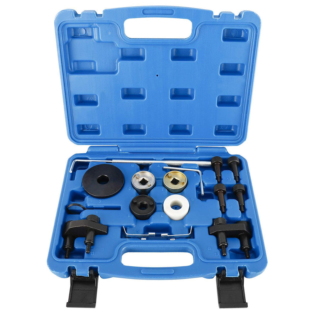 FreeTec Motor Nockenwelle Locking Ausrichtung Timing Tool Kit Kompatibel mit VW Skoda VAG 1.8 2.0 TF