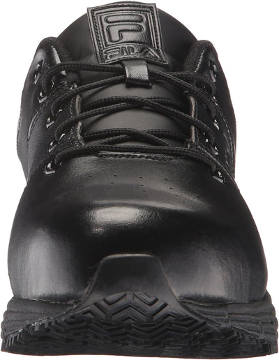 Fila Men's Memory Breach Work Slip Resistant Steel Toe Low Walking Shoe, Black/Black/Black, 13 M US