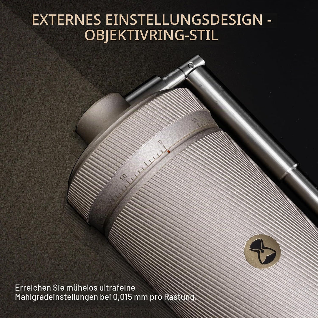 Manuelle Kaffeemühle S3 TIMEMORE, Numerisch Einstellbare Feinheit, Klappgriff, Upgrade Integriertes