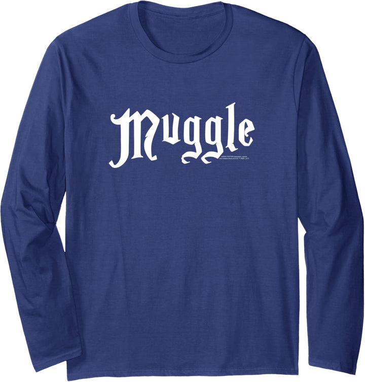 Harry Potter White Muggle Logo Langarmshirt