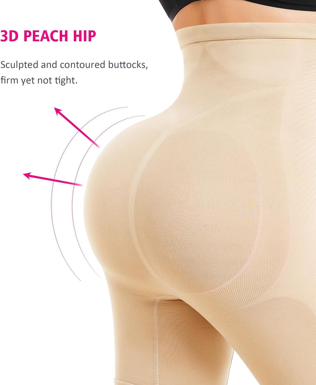 KUMAYES Bauchweg Unterhose Damen Hohe Taille Shapewear Nahtlose Miederhose Bauchkontrolle Höschen Sh