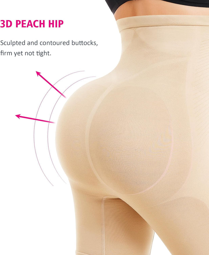 KUMAYES Bauchweg Unterhose Damen Hohe Taille Shapewear Nahtlose Miederhose Bauchkontrolle Höschen Sh