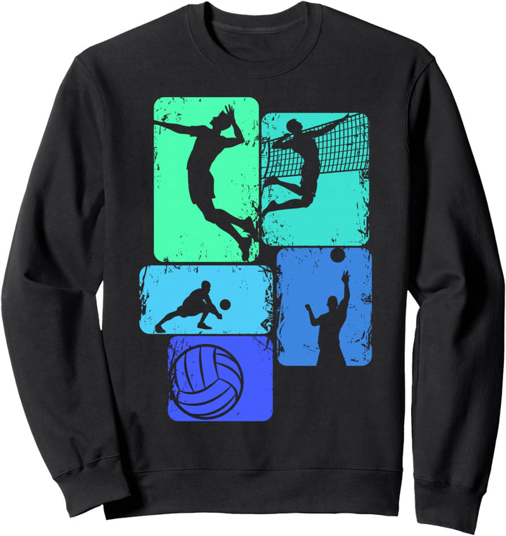 Volleyballer Volleyball Kinder Jungen Männer Sweatshirt