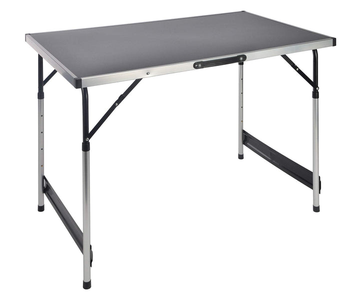 Spetebo Höhenverstellbarer Alu Campingtisch 100x60 cm - verstellbar auf 4 Höhen (73, 80, 87 und 94cm