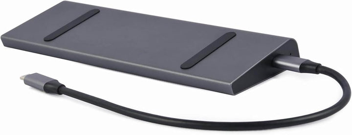 Gembird USB-C 9-in-1 Multiport Adapter – USB-Hub 3.2, HDMI, DisplayPort, VGA, PD-Ladung, LAN, Audio