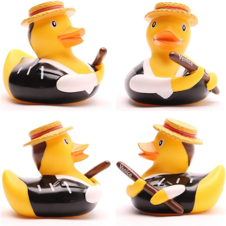 Duckshop I Badeente Gondolier Venice I Quietscheente Venedig I Quietscheentchen L: 10 cm I Geschenk