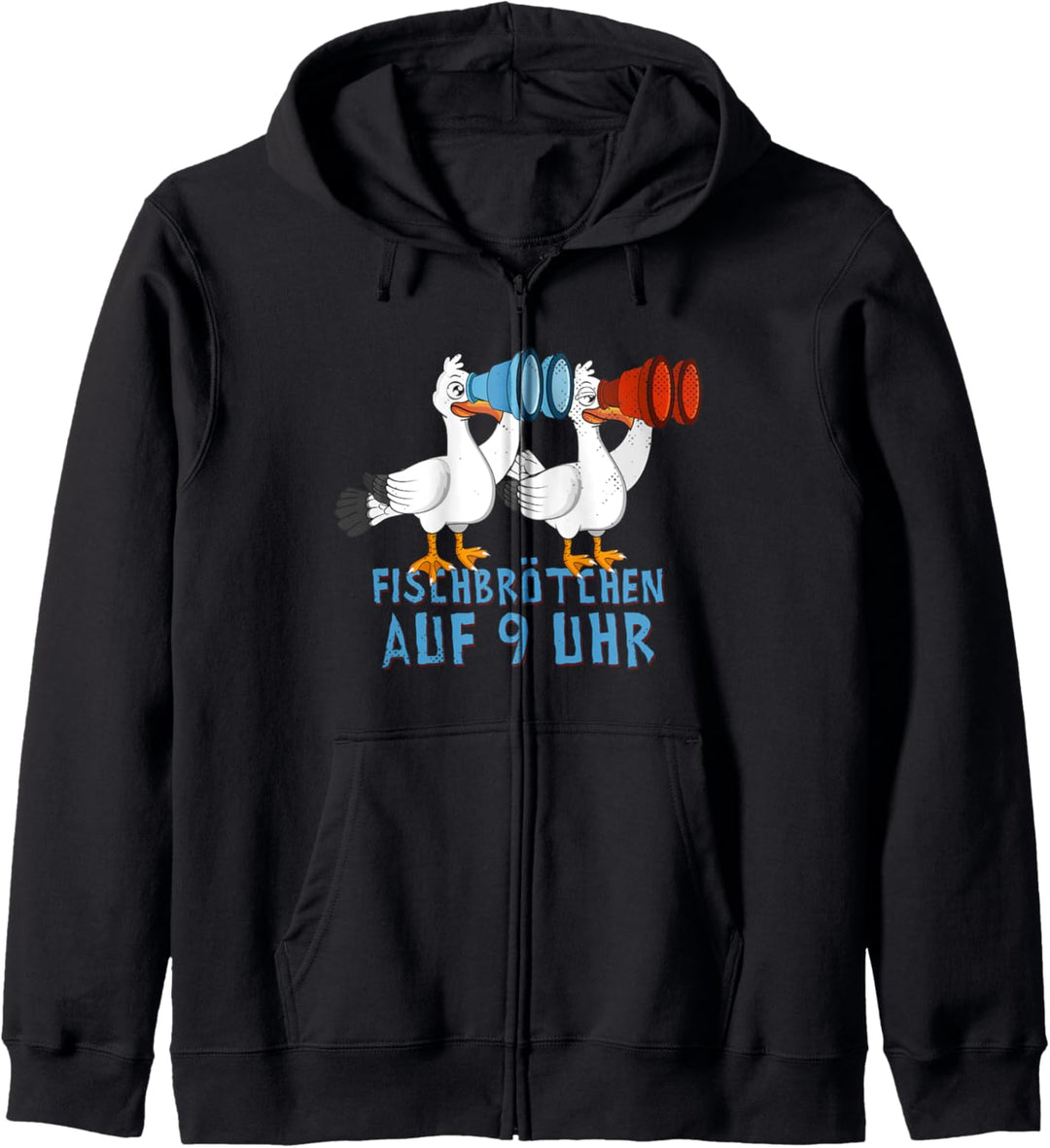 Moin plattdeutsch norddeutsch Möwen Fischbrötchen Fischen Kapuzenjacke
