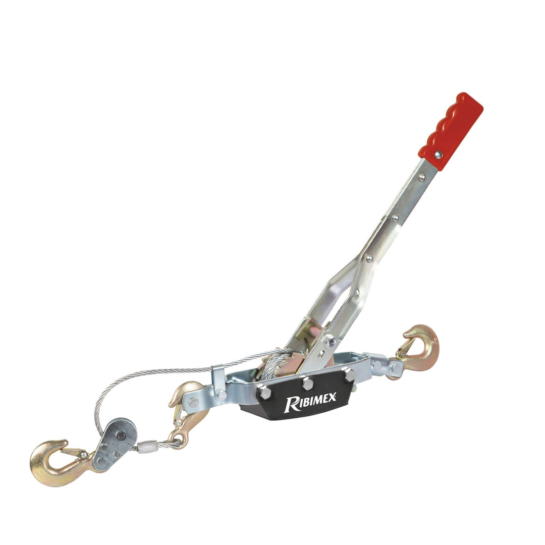 Ribitech 06563 Manueller horizontaler Treuil mit Kabel 4 T