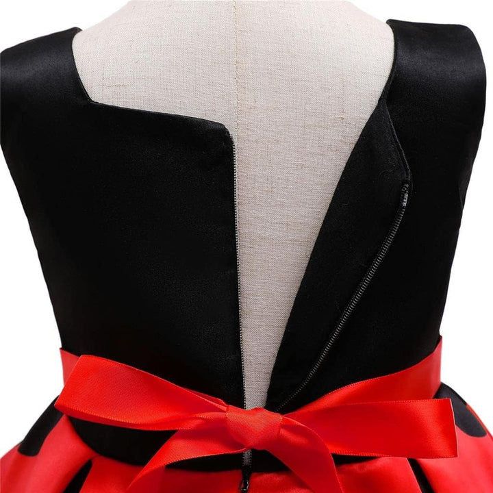 Lito Angels Marienkäfer Ladybug Kleid Kostüm Verkleidung Kleinkind Mädchen Grösse 2-11 Jahre, Rot (m